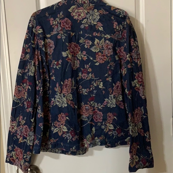 Jacket-APPLESEEDS WOMENS FLORAL JACK - Picture 4 of 8